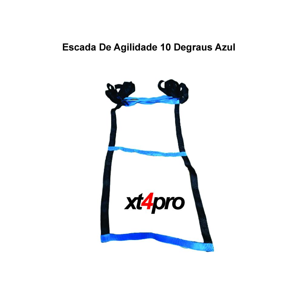 Escada De Agilidade 10 Degraus Azul 