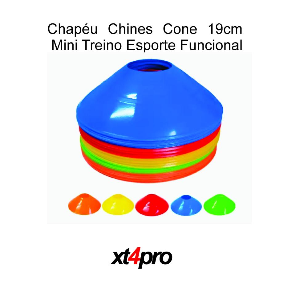 Chapéu Chines Cone 19cm Mini Treino Esporte Funcional