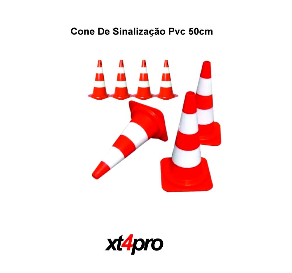 Cone De Sinalização Pvc 50cm 