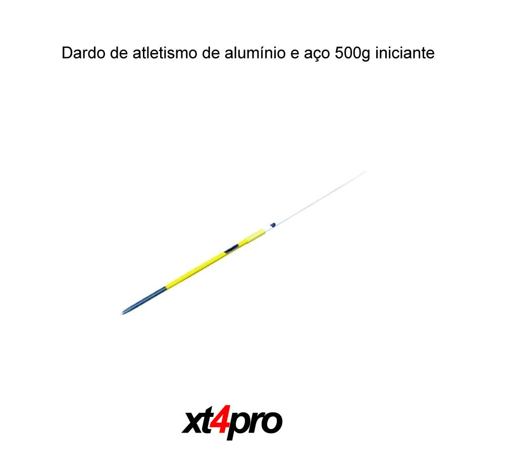 Dardo de atletismo de alumínio e aço 500g iniciante