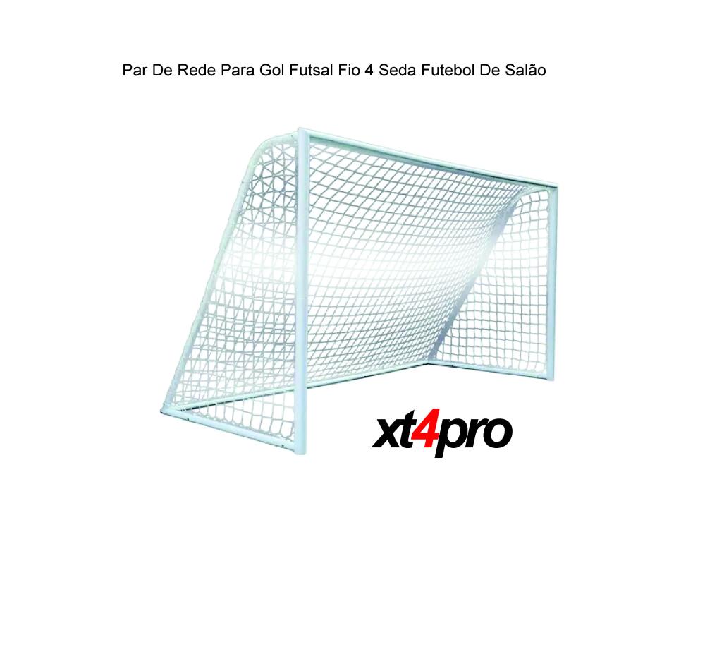 Par De Rede Para Gol Futsal Fio 4 Seda Futebol De Salão